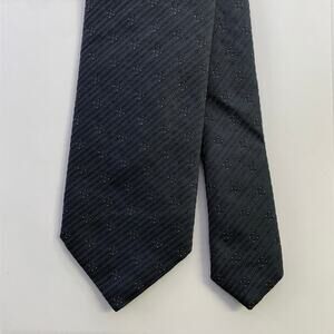 PRADA One Size Black Cream Polka Dot Tie